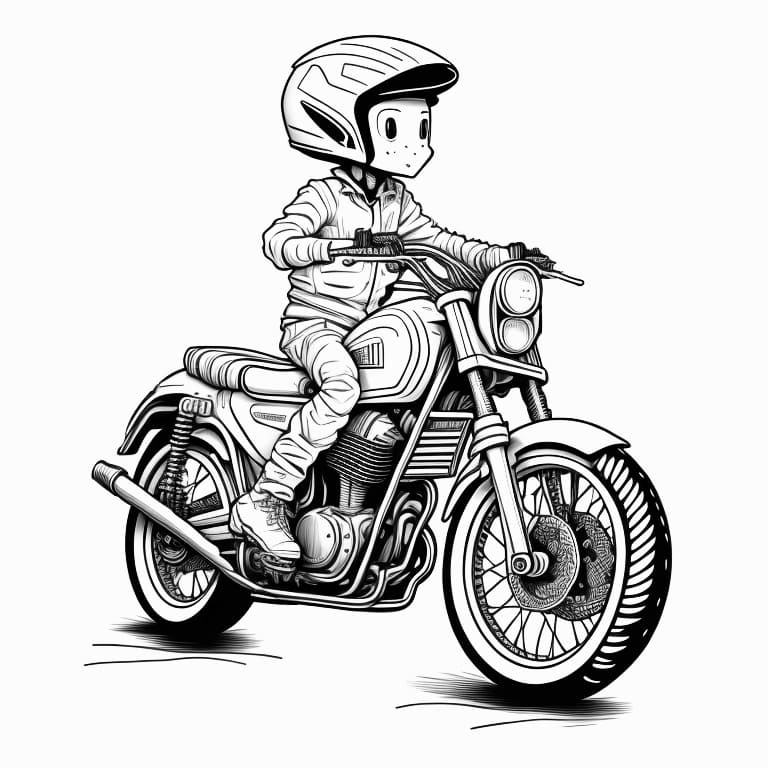 Motorcycles coloring page (45)