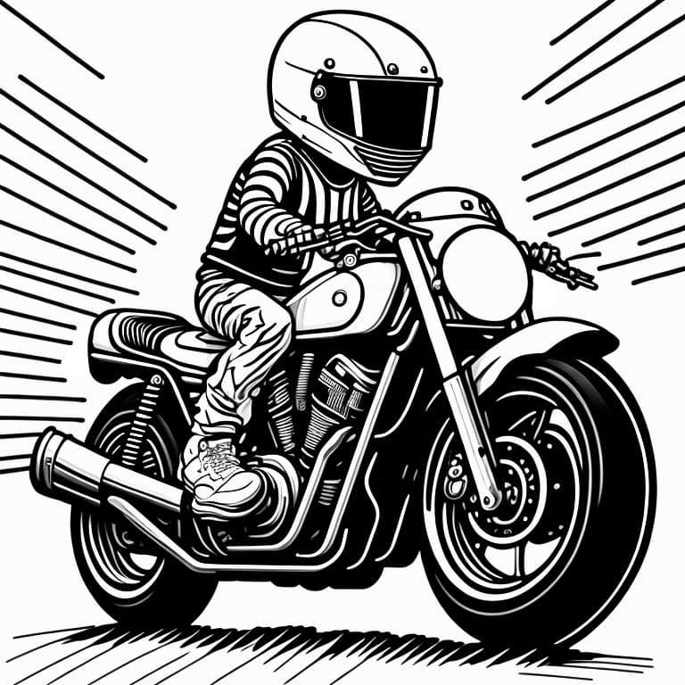 Motorcycles coloring page (46)