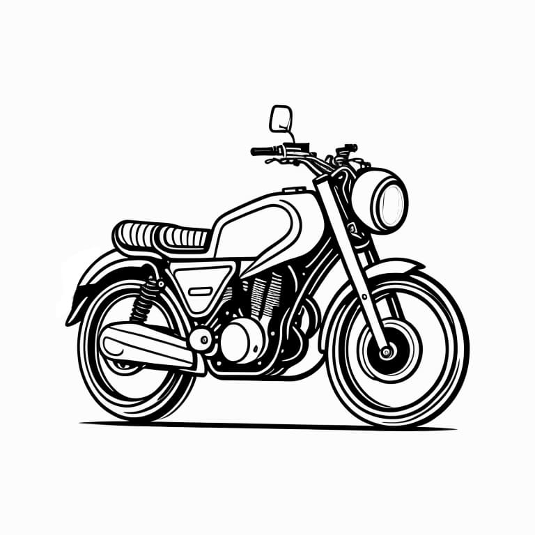 Motorcycles coloring page (7)