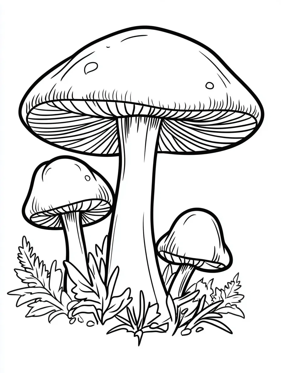 Mushroom coloring page (11)