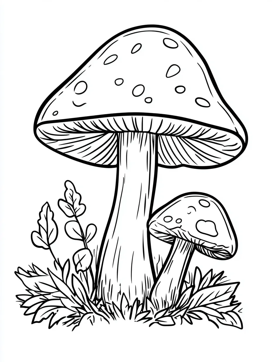 Mushroom coloring page (13)