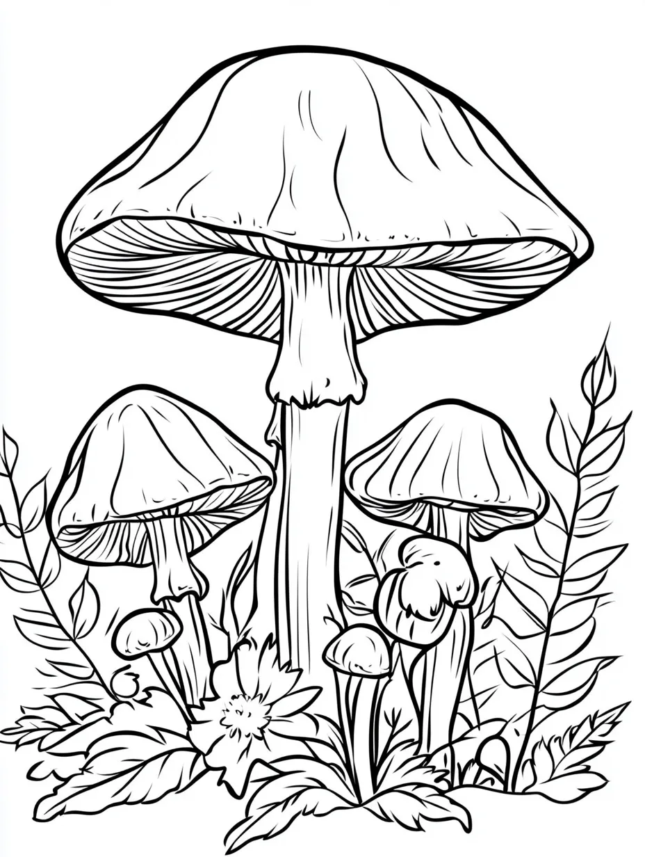 Mushroom coloring page (15)