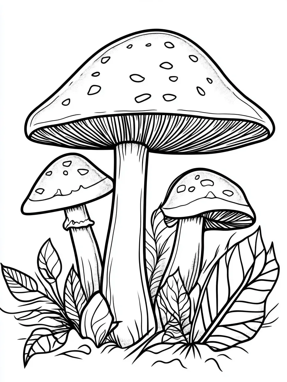 Mushroom coloring page (16)