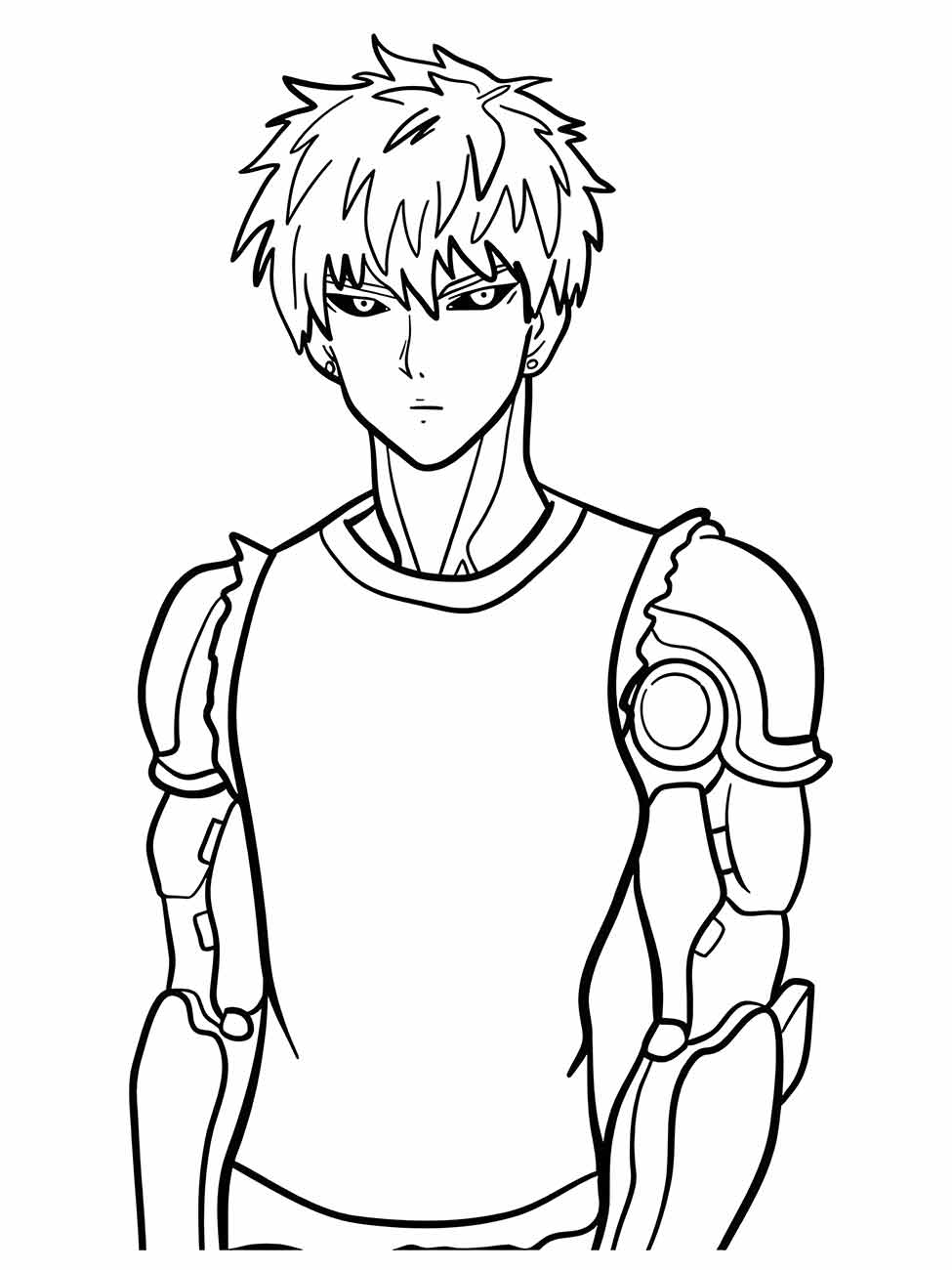 One Punch Man coloring page (1)