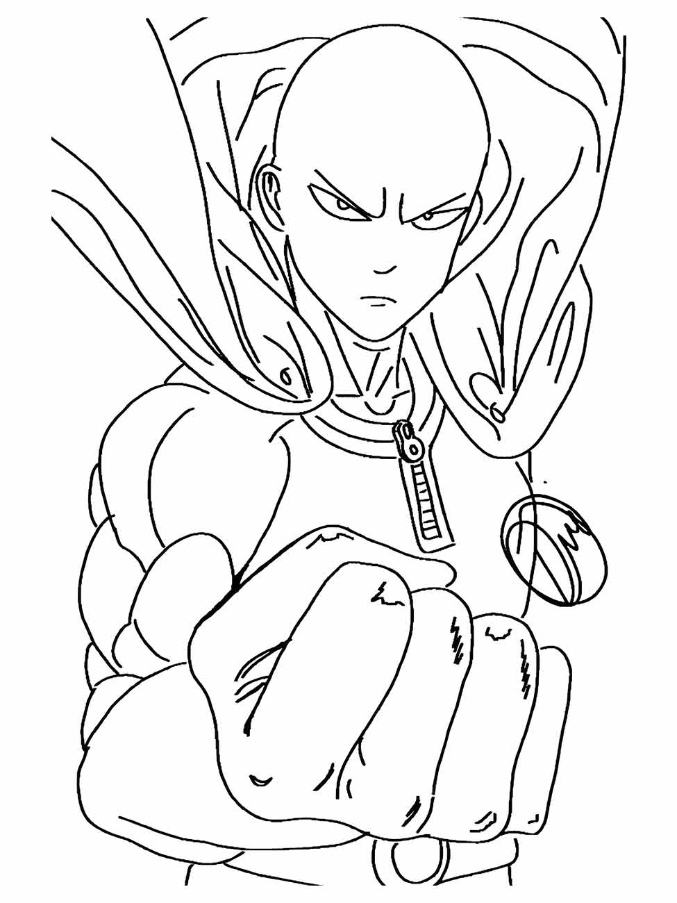 One Punch Man coloring page (10)