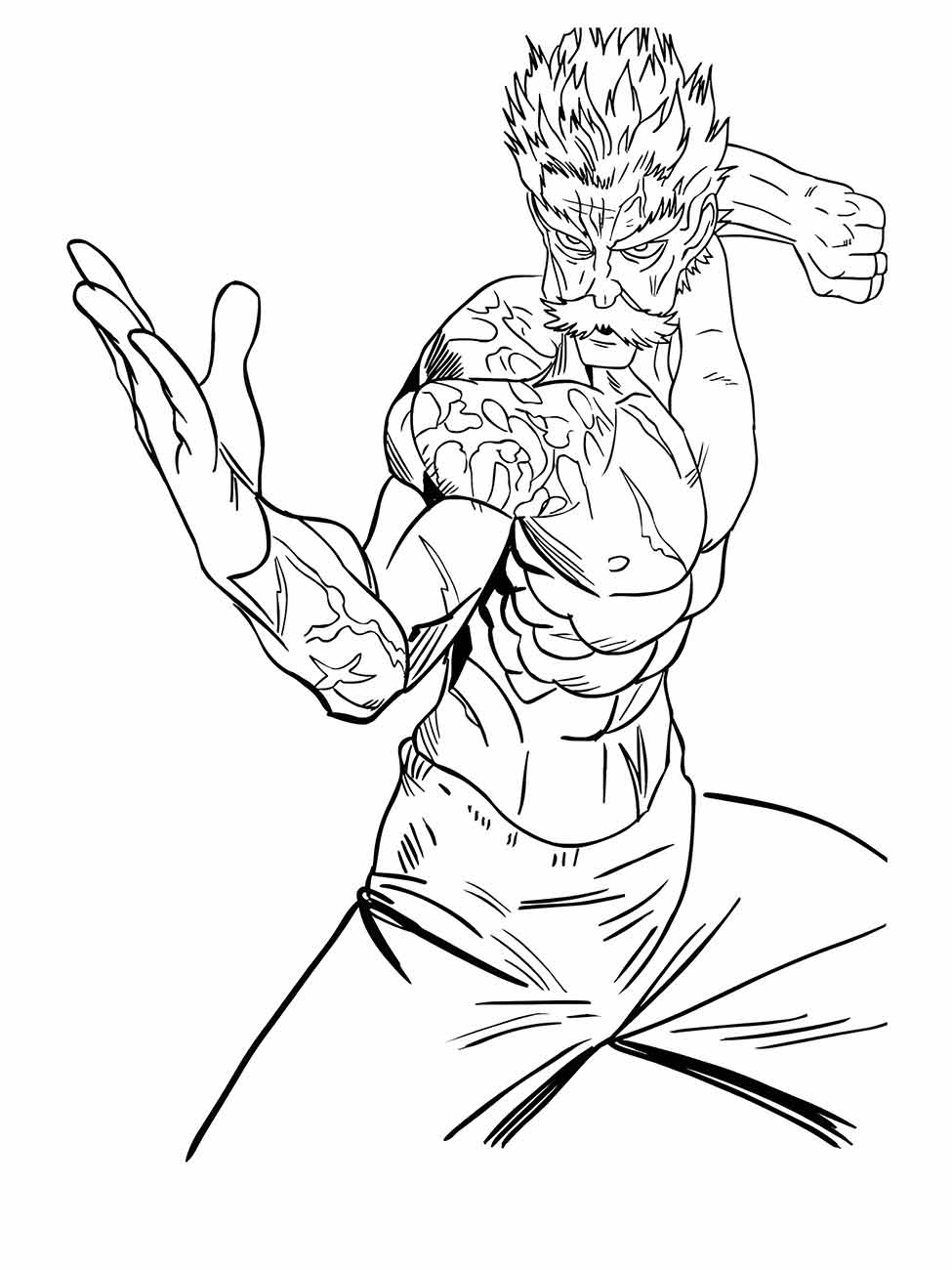 One Punch Man coloring page (11)