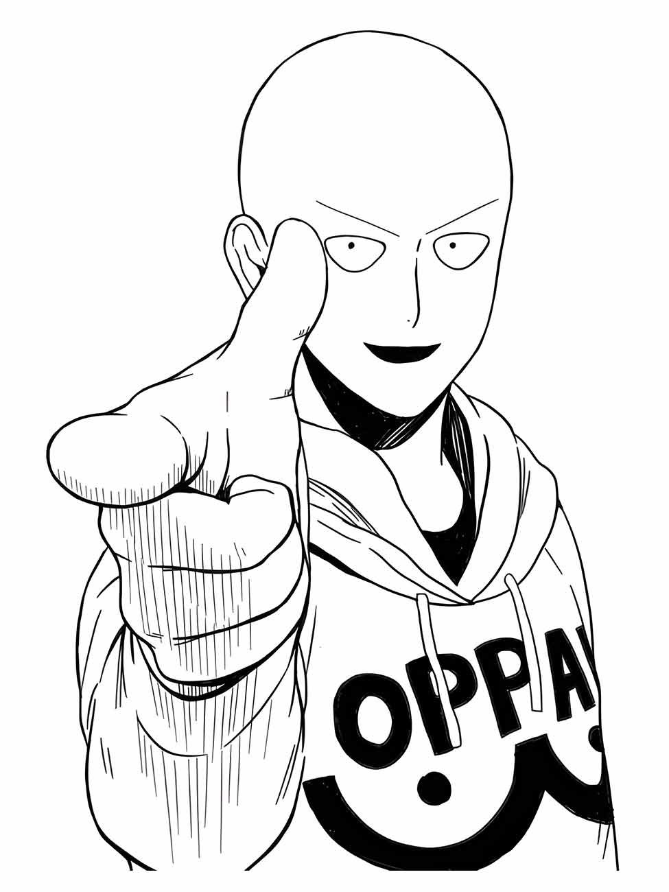 One Punch Man coloring page (16)