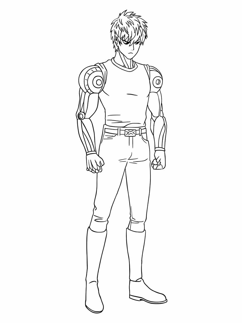 One Punch Man coloring page (17)