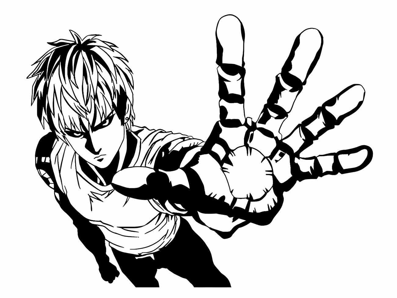 One Punch Man coloring page (20)