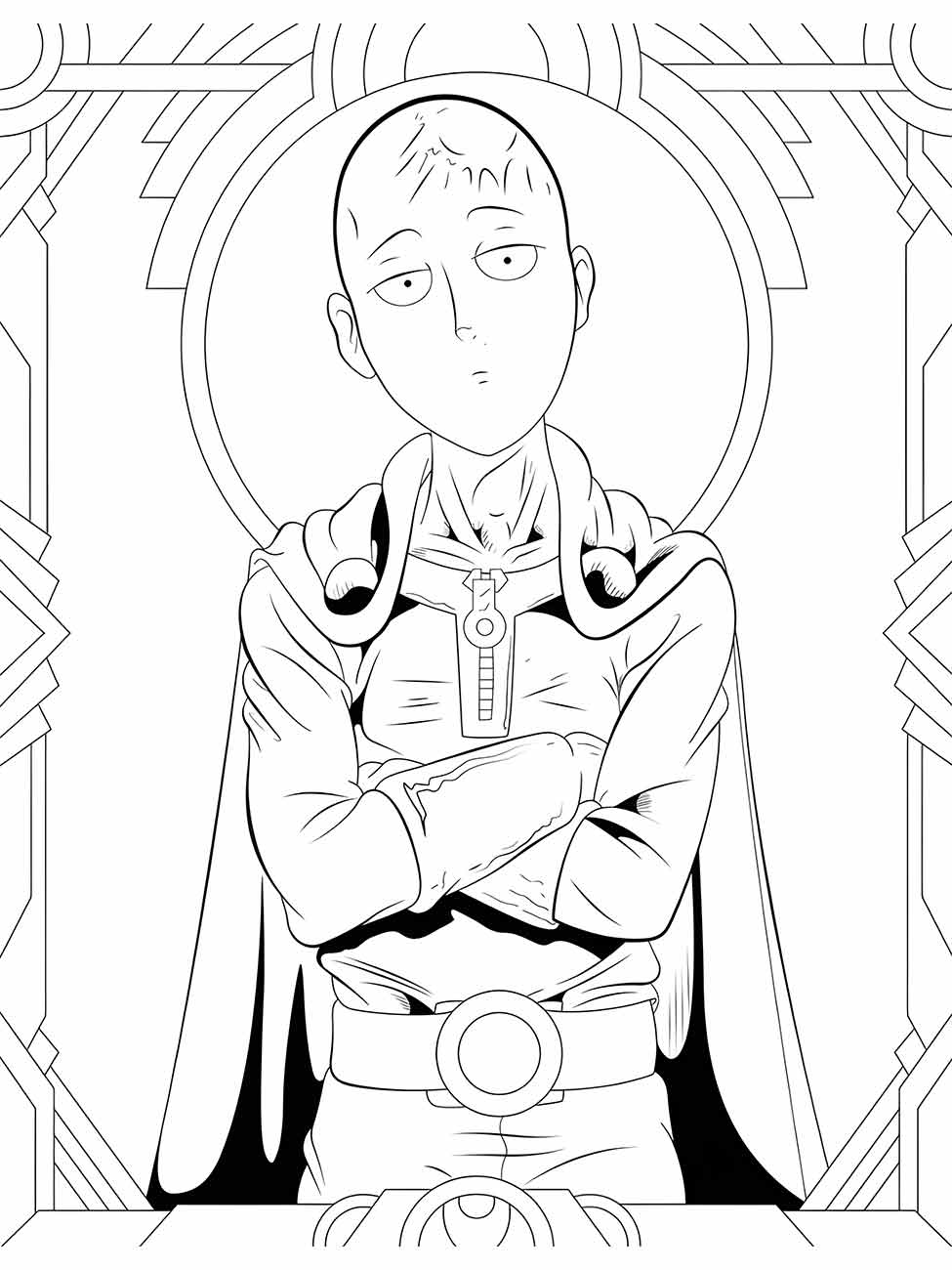 One Punch Man coloring page (23)