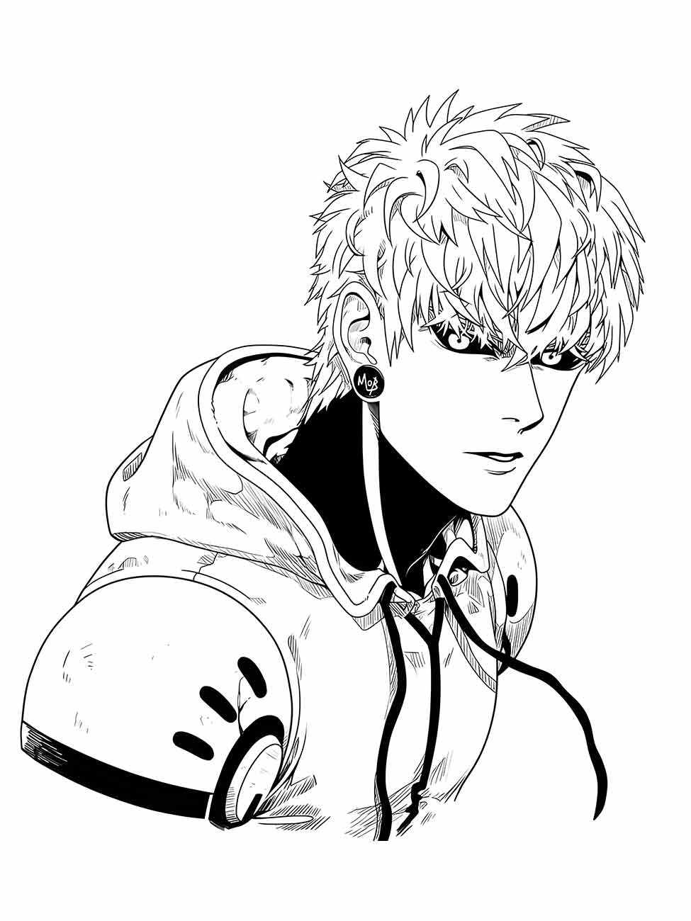 One Punch Man coloring page (24)