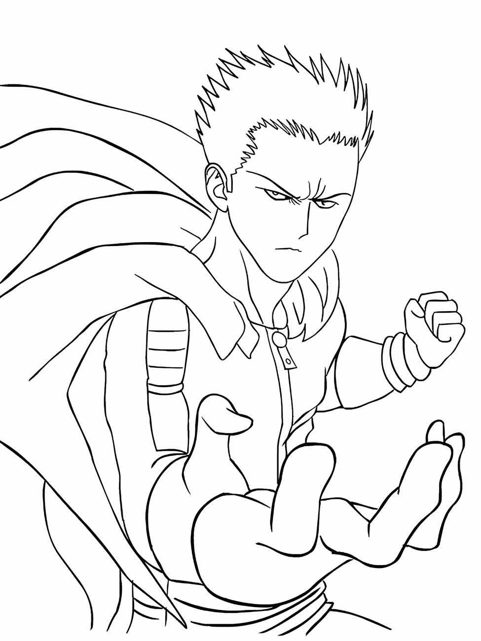 One Punch Man coloring page (25)