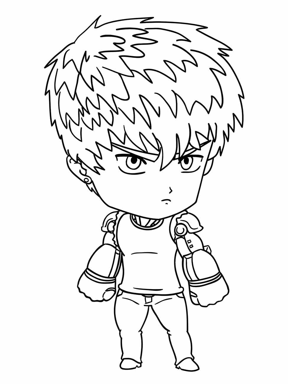 One Punch Man coloring page (27)