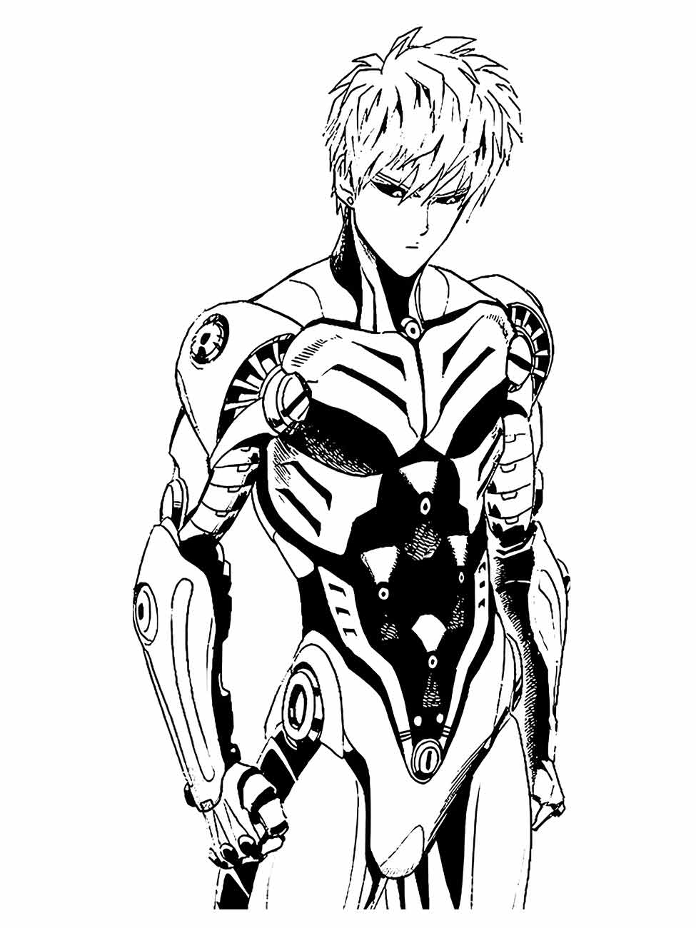 One Punch Man coloring page (29)