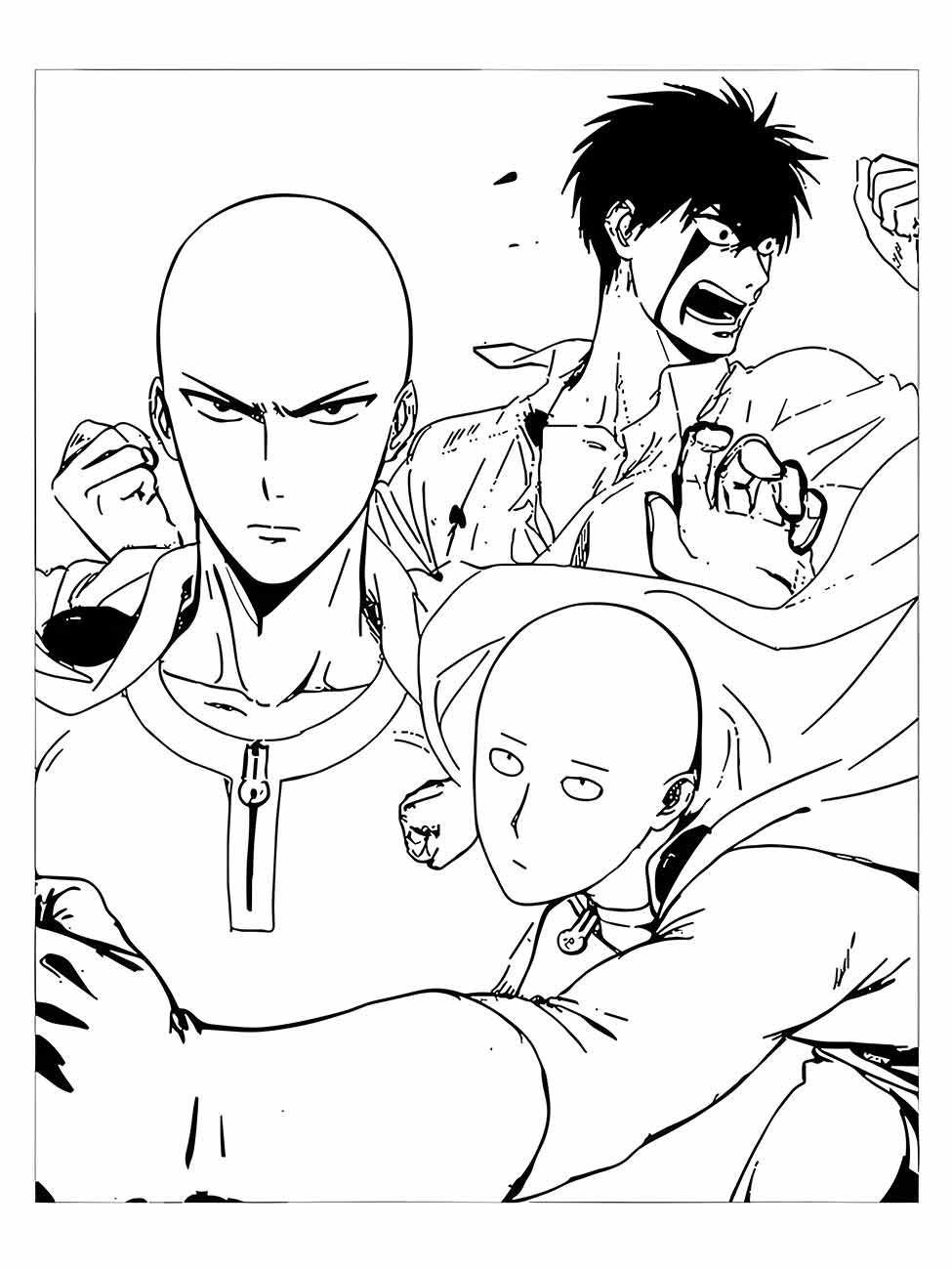 One Punch Man coloring page (30)