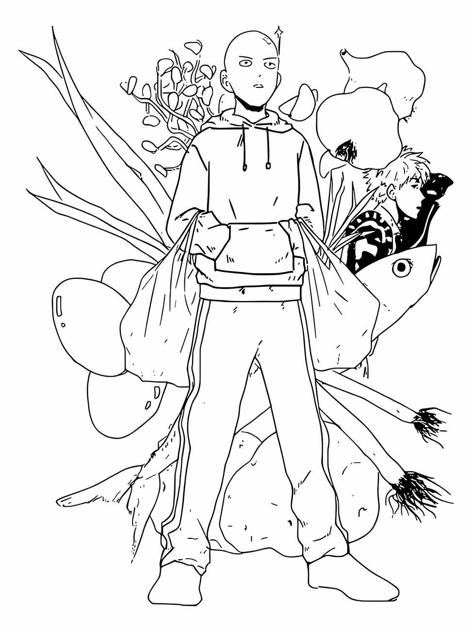 One Punch Man coloring page (31)