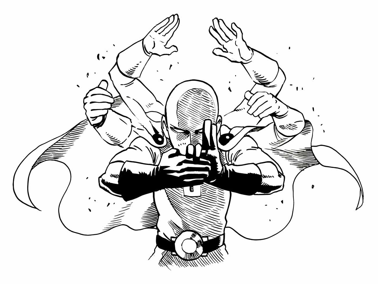 One Punch Man coloring page (37)