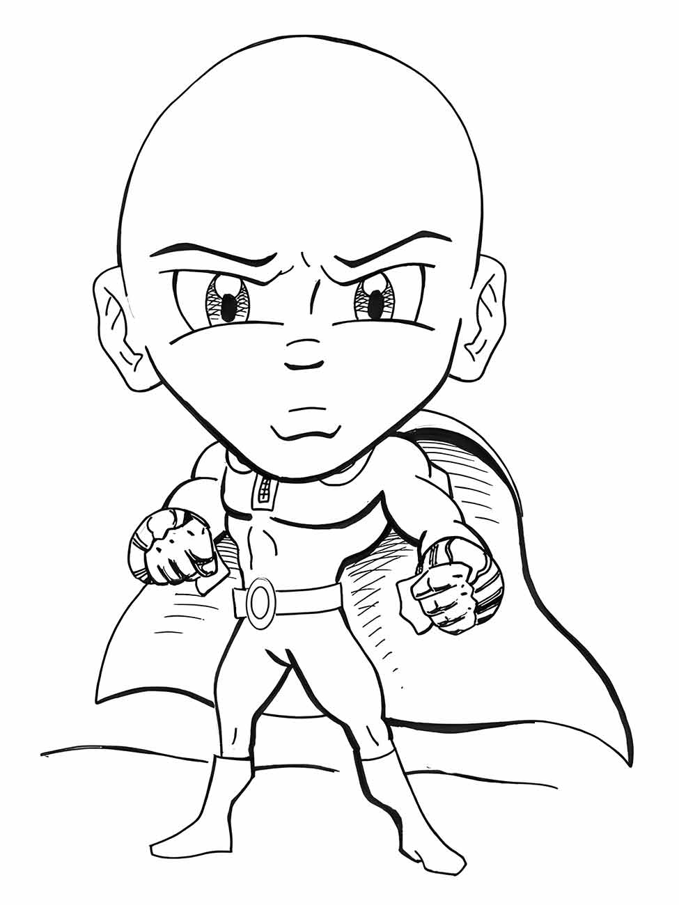 One Punch Man coloring page (5)