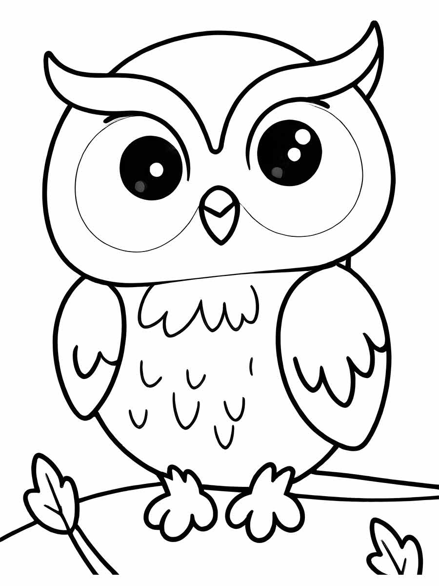 Owl coloring page (11)