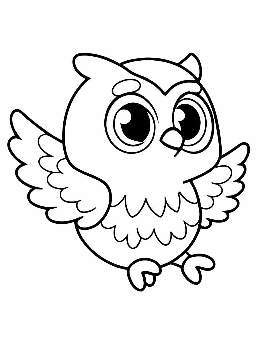 Owl coloring page (12)