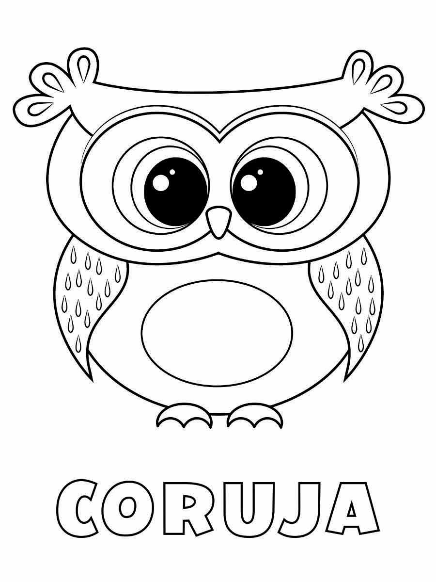 Owl coloring page (13)