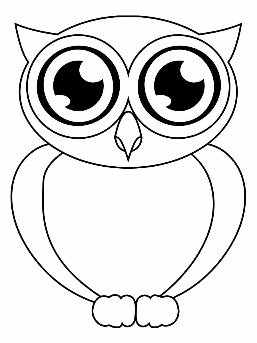 Owl coloring page (14)