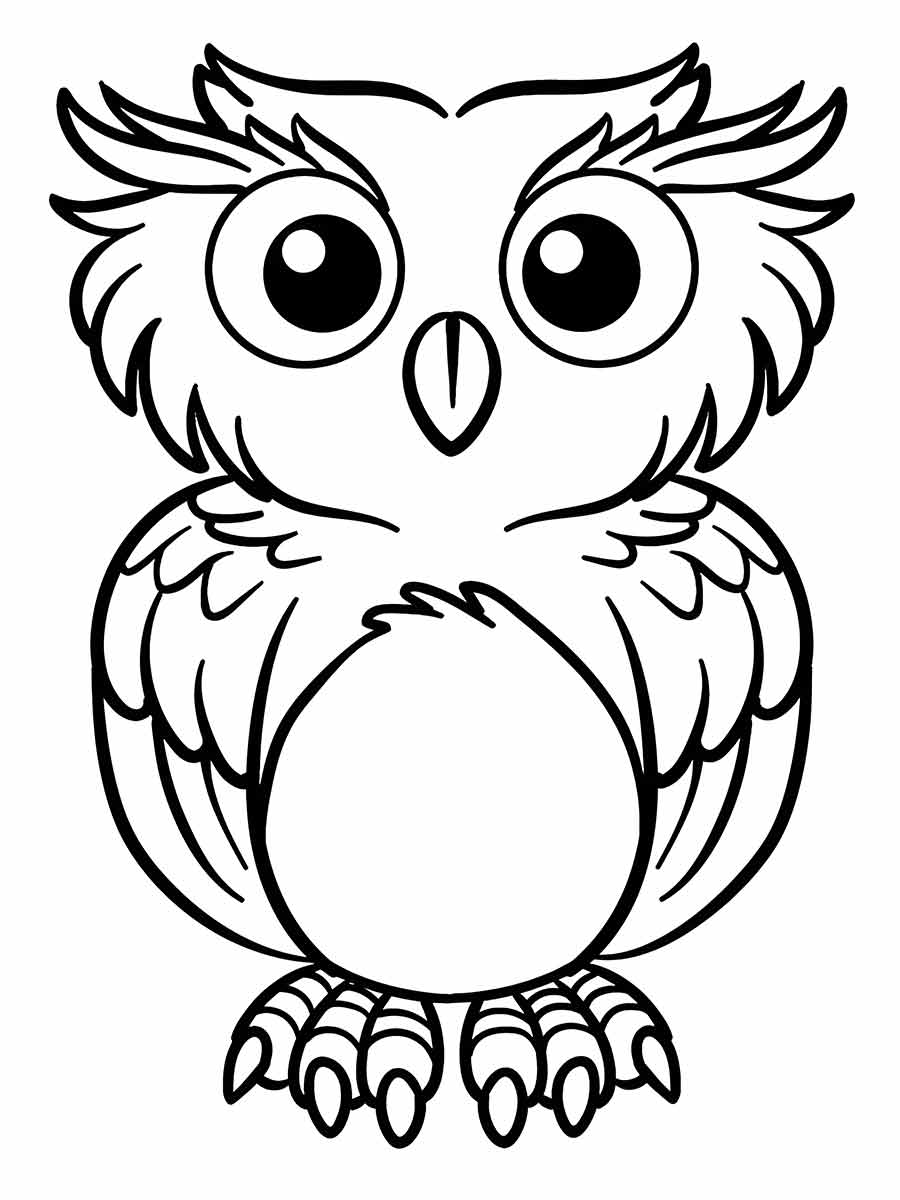 Owl coloring page (16)