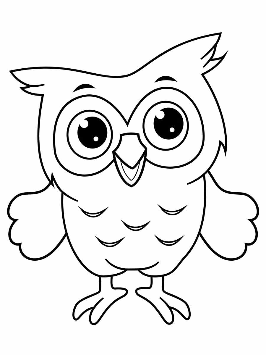 Owl coloring page (17)