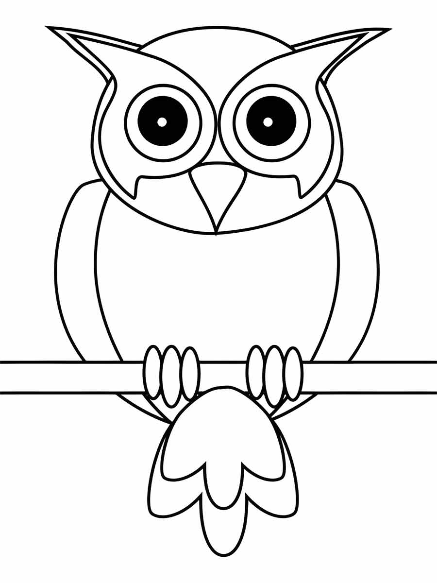 Owl coloring page (18)