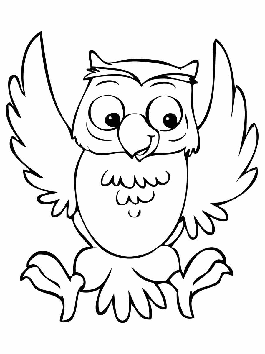 Owl coloring page (19)