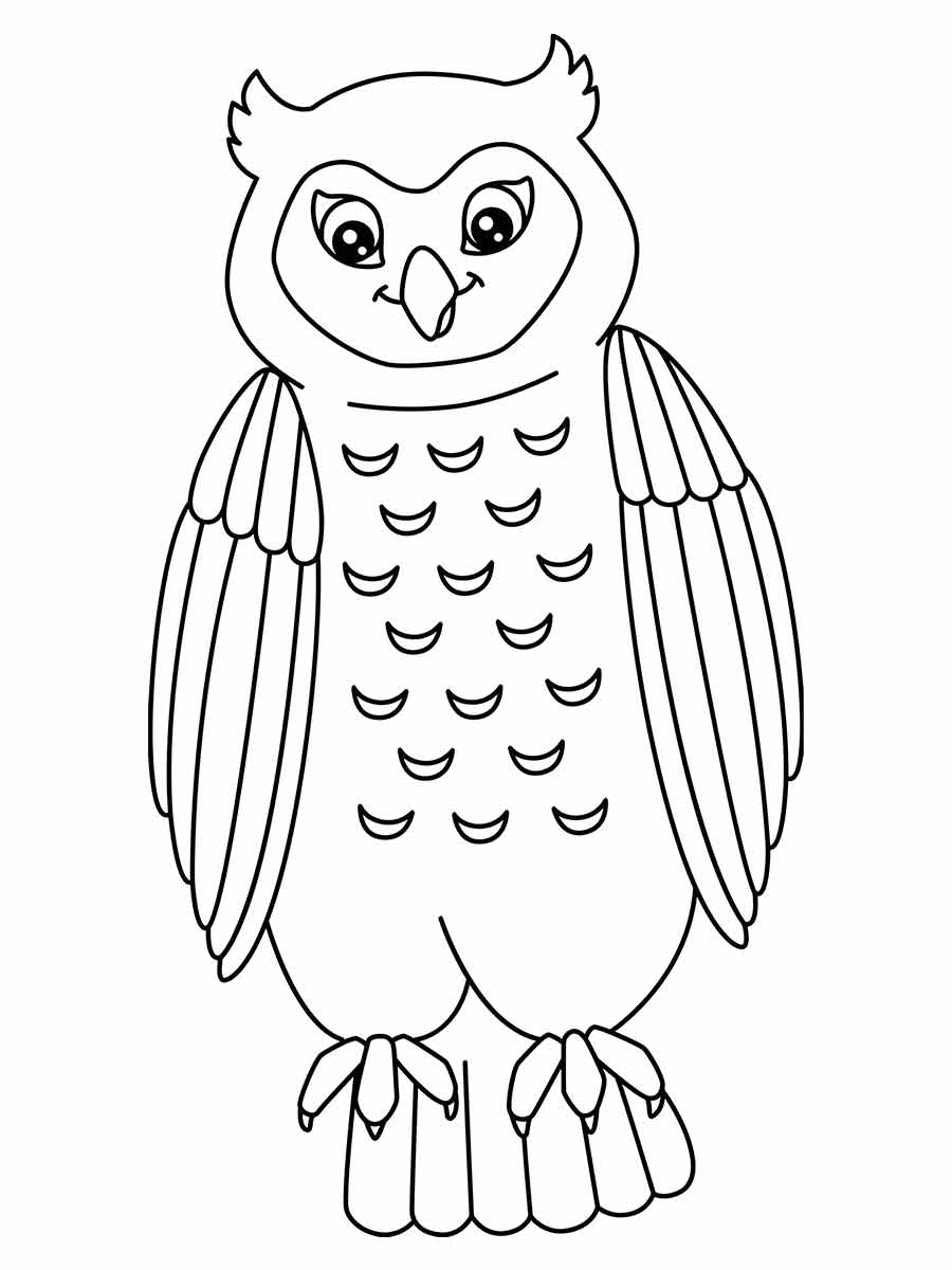 Owl coloring page (20)