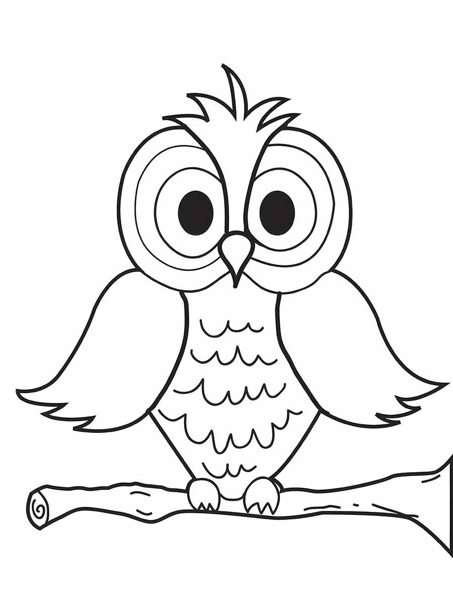 Owl coloring page (21)