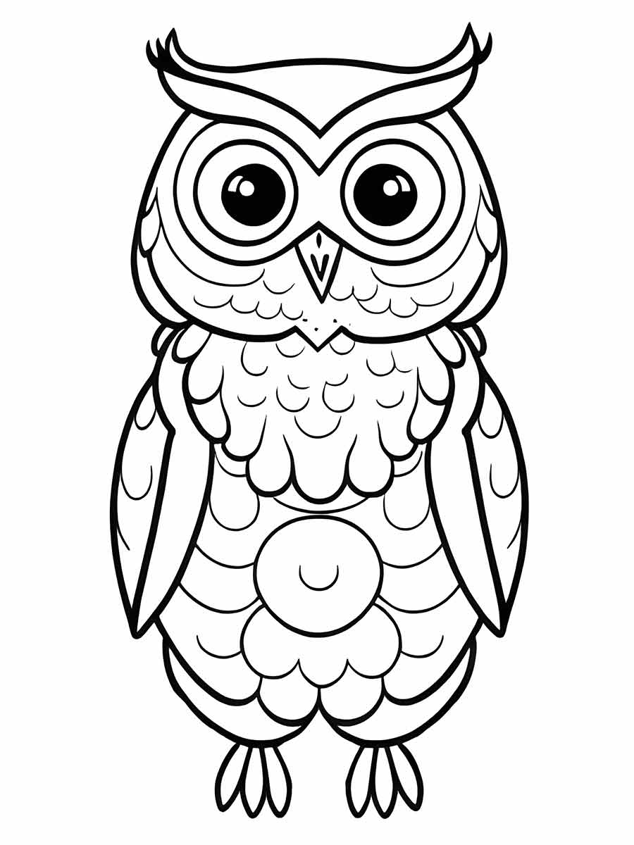 Owl coloring page (26)