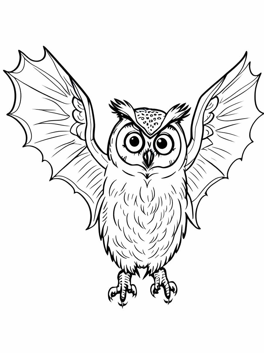 Owl coloring page (27)