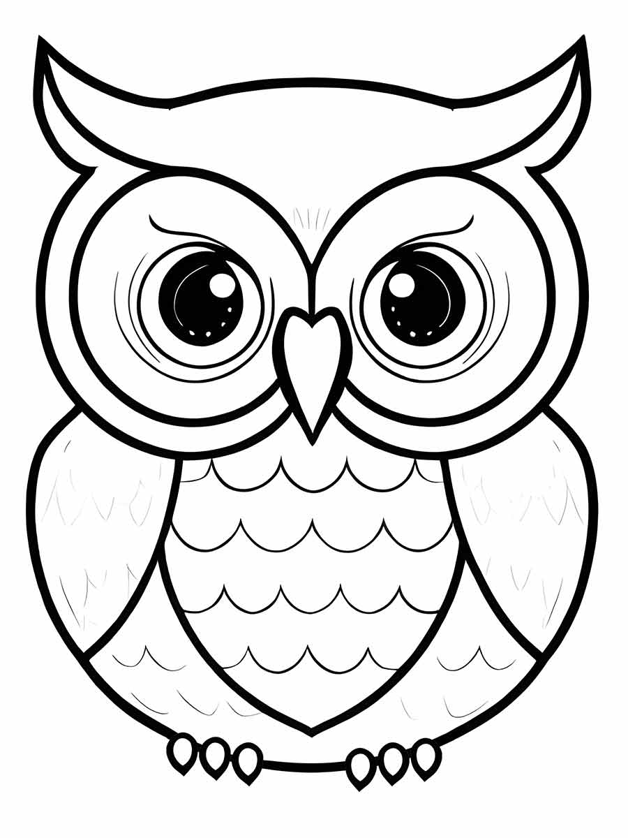 Owl coloring page (28)