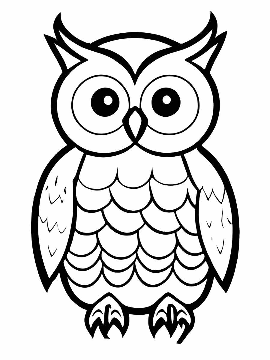 Owl coloring page (29)