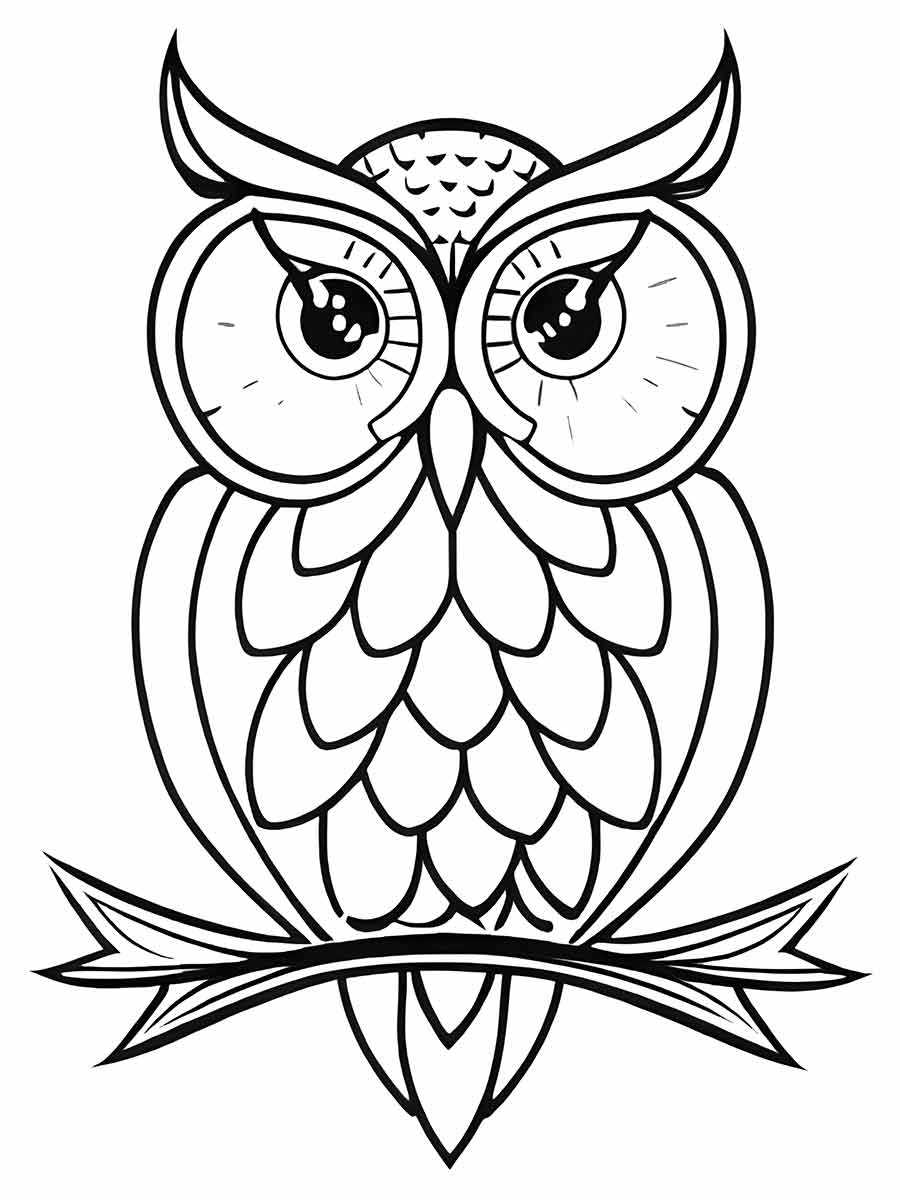 Owl coloring page (31)