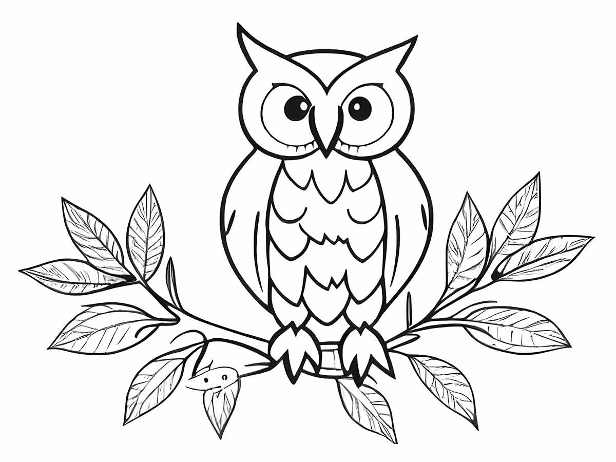 Owl coloring page (32)