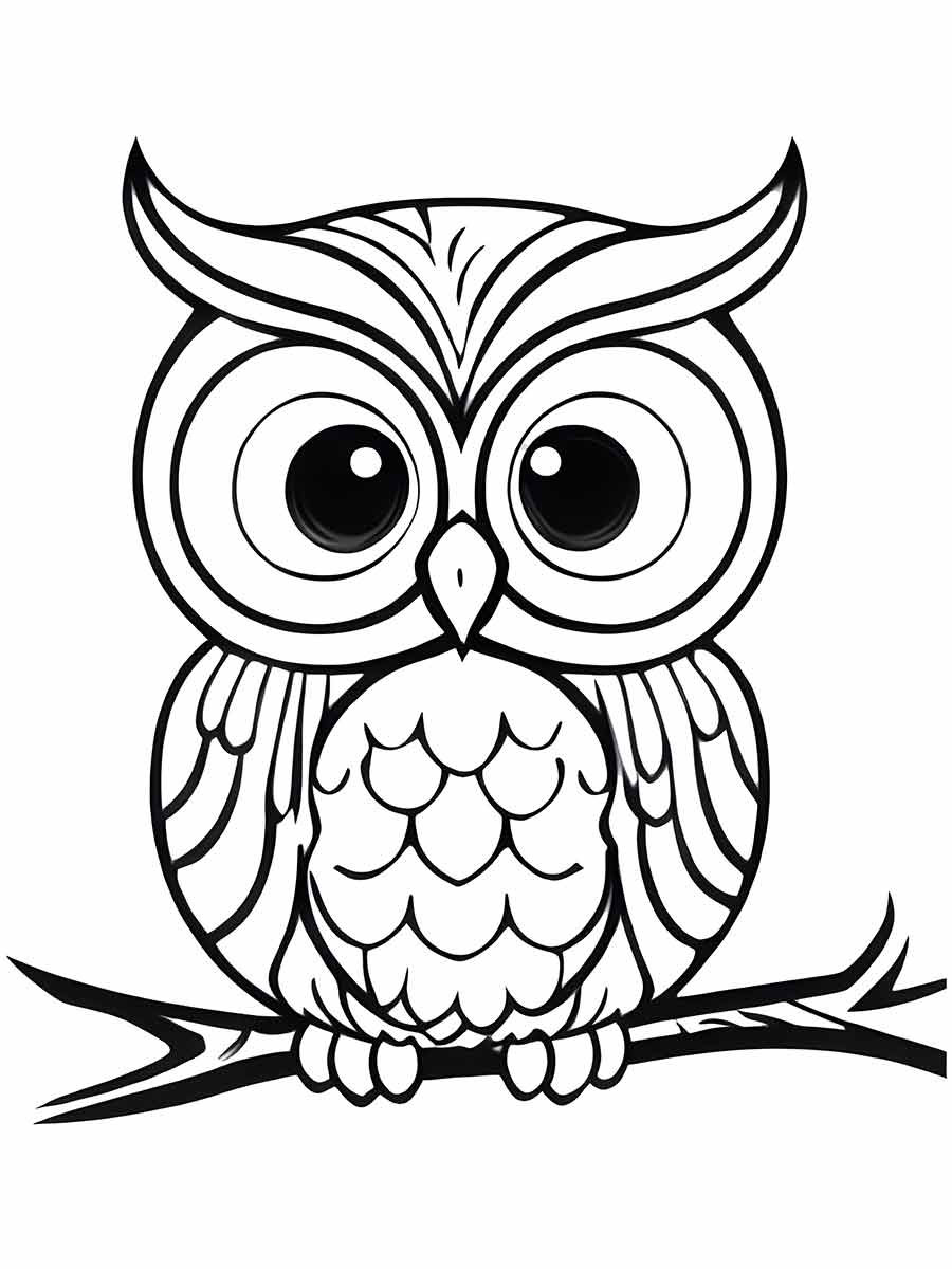 Owl coloring page (33)