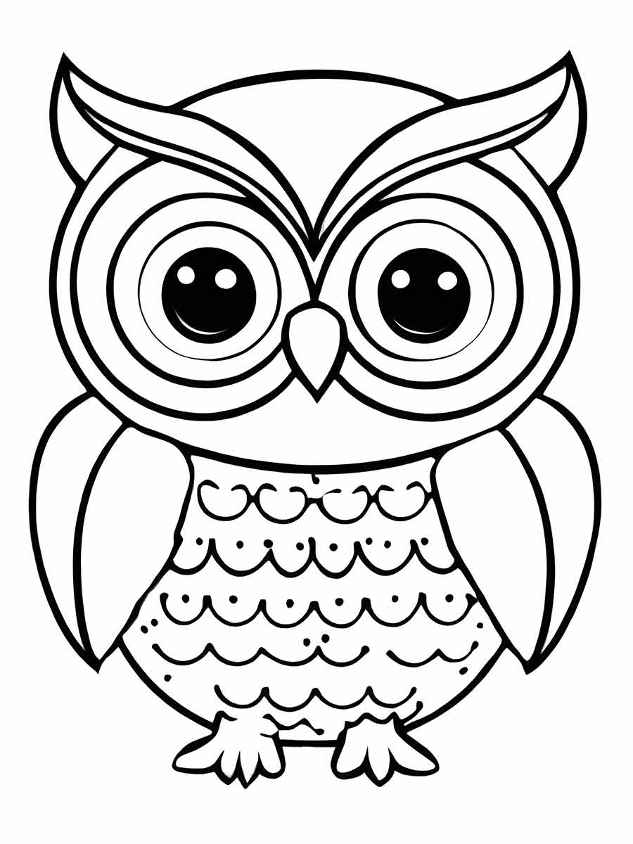 Owl coloring page (37)