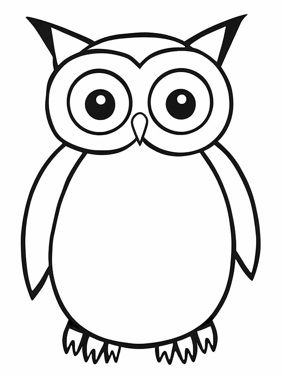 Owl coloring page (39)