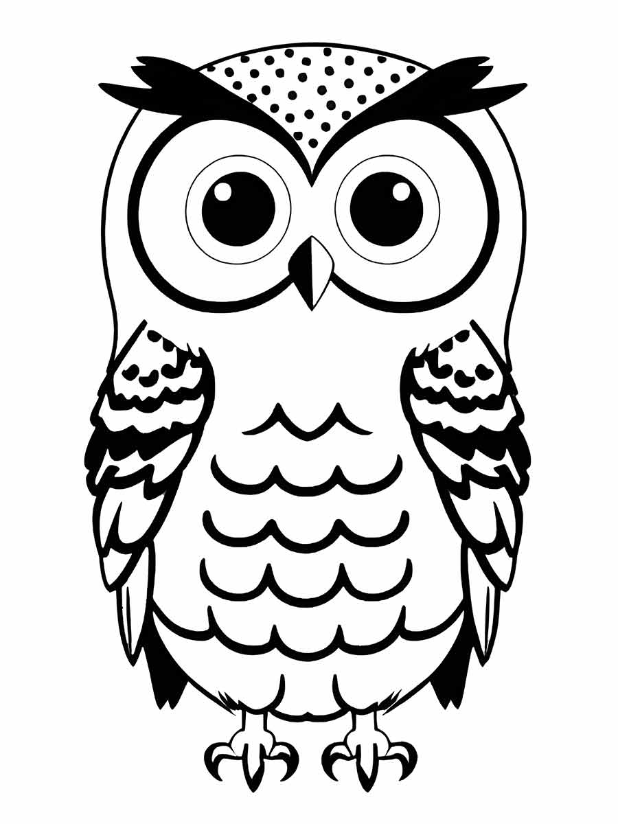 Owl coloring page (40)