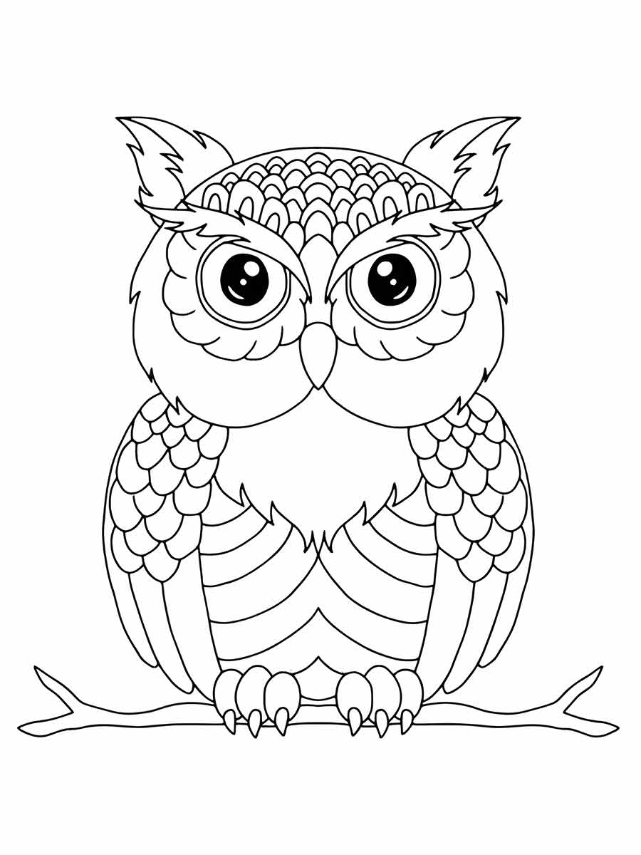 Owl coloring page (46)