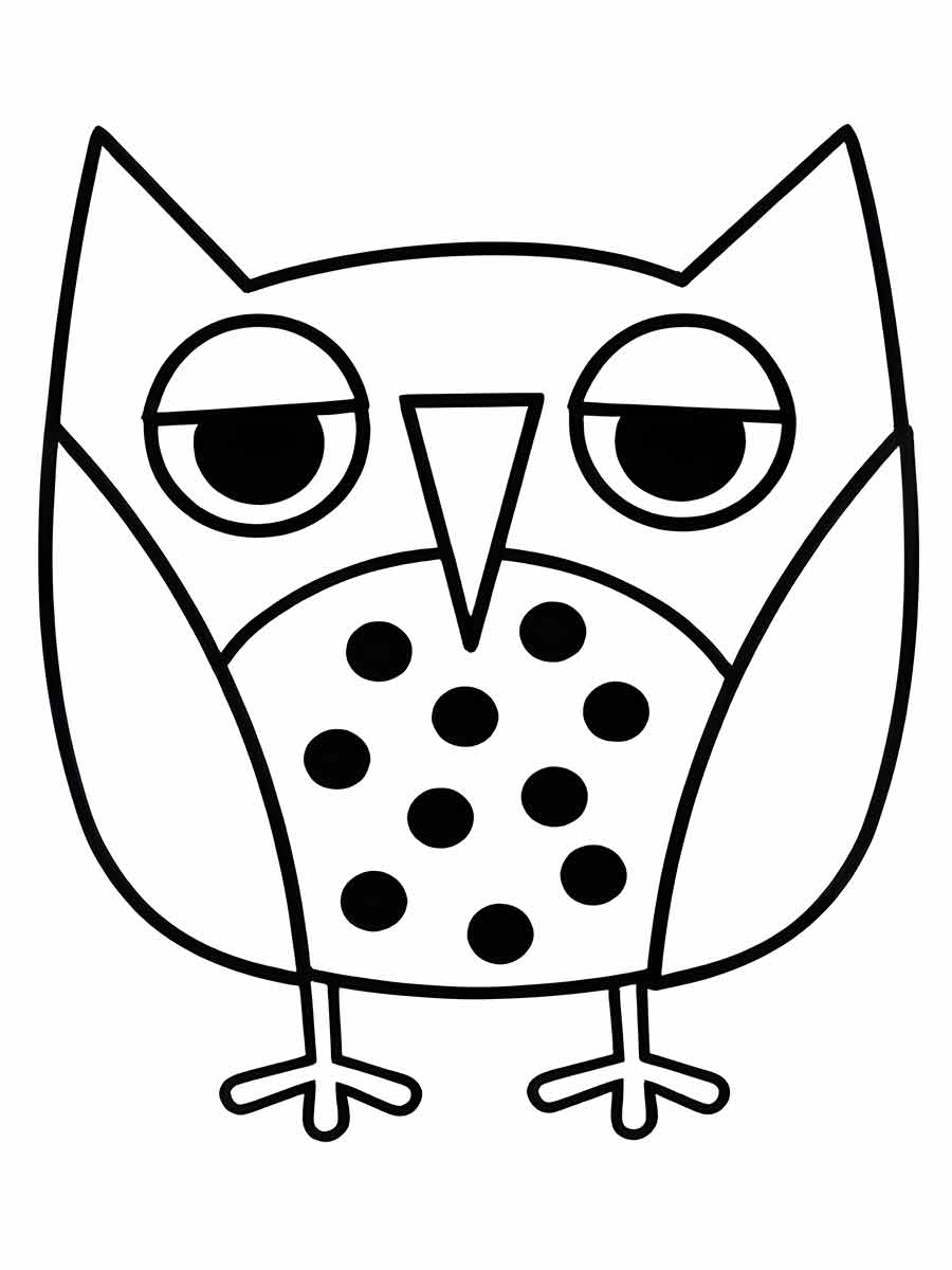 Owl coloring page (49)