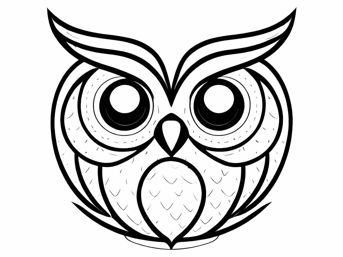 Owl coloring page (72)