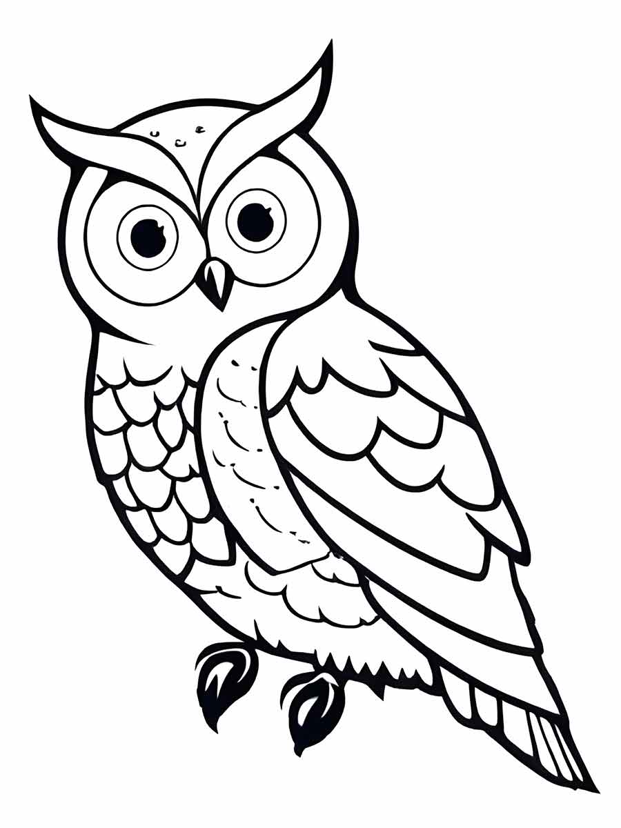 Owl coloring page (73)