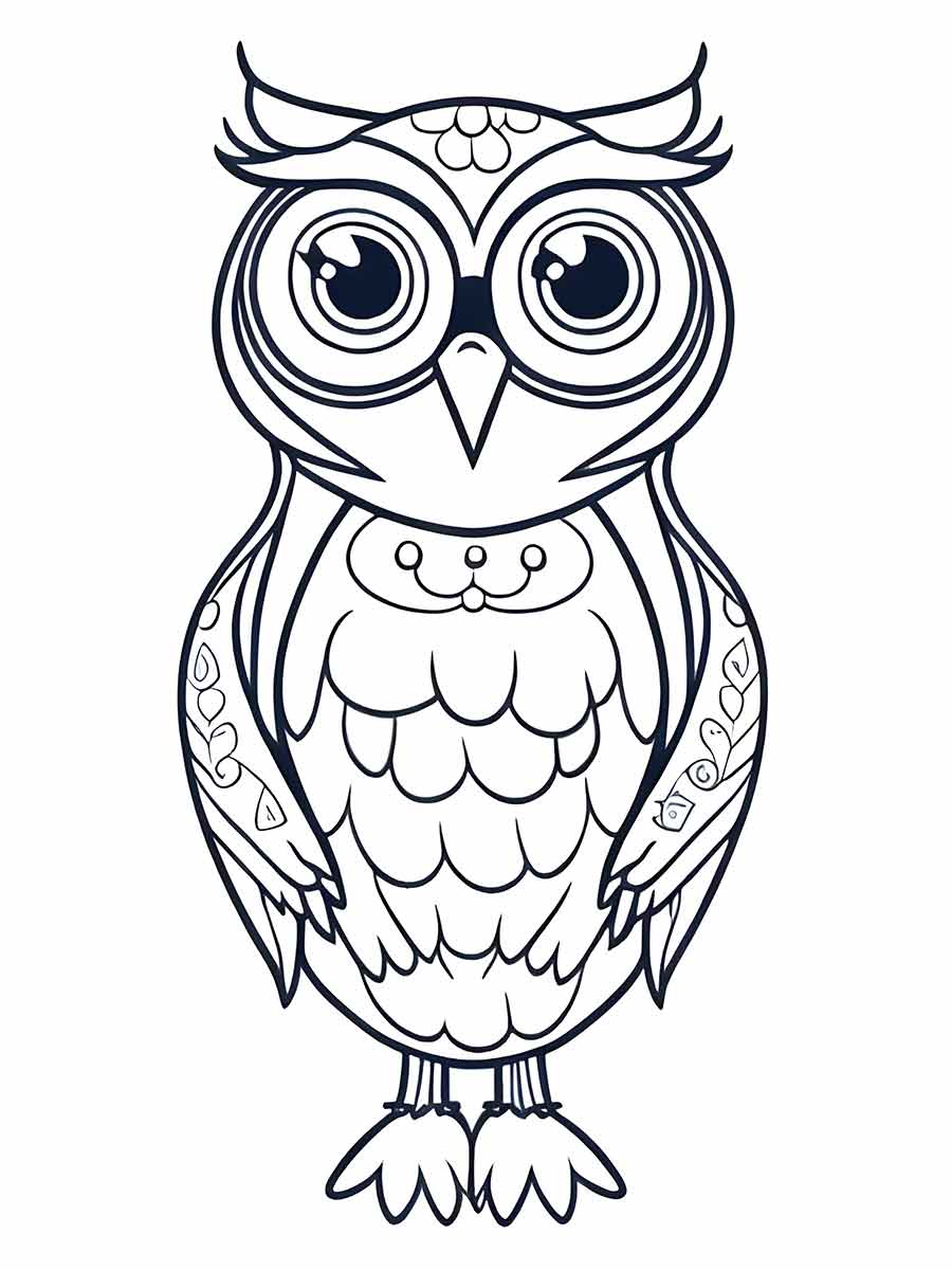 Owl coloring page (82)