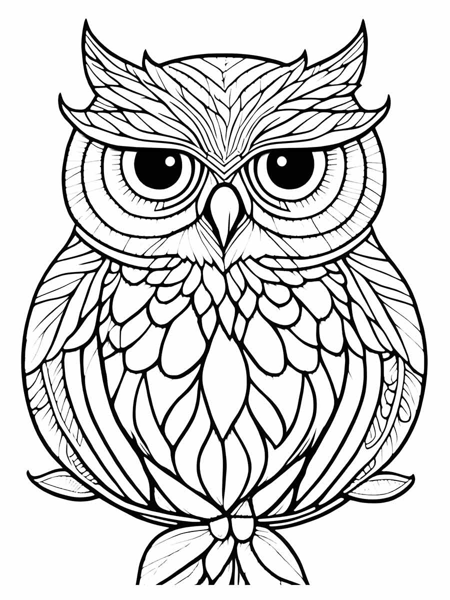 Owl coloring page (83)