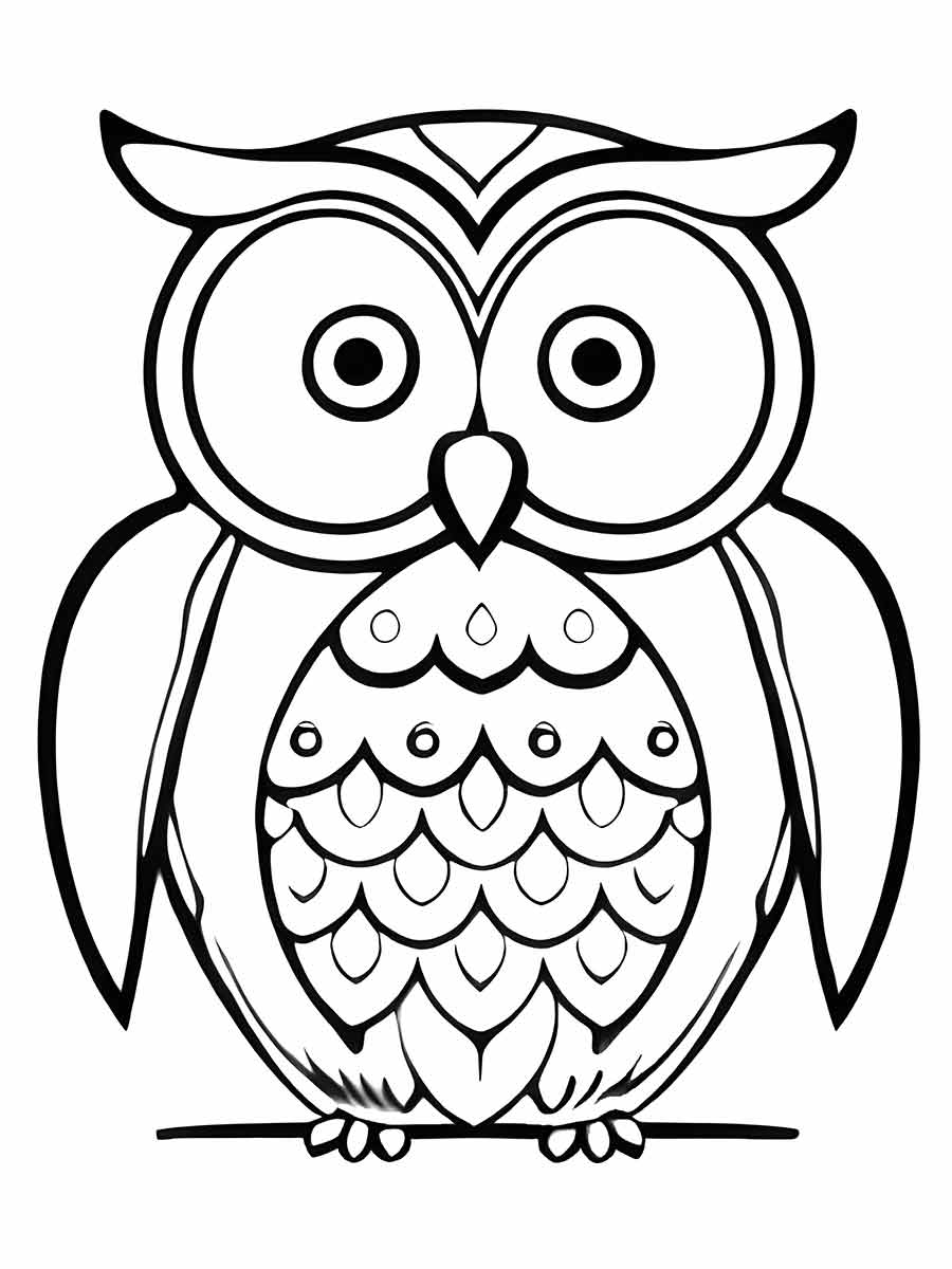 Owl coloring page (85)