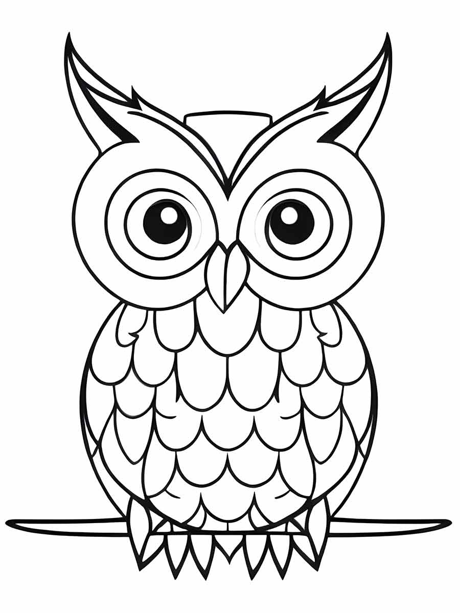 Owl coloring page (86)